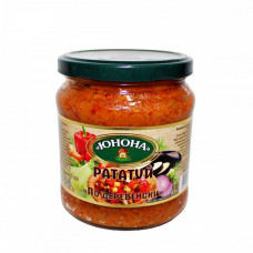 Консервы закусочные из резаных овощей. Рататуй "По-деревенски" 480гр.ст/б ТМ Юнона (8 шт)