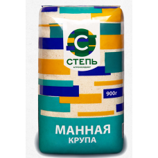 Крупа Манная 0,9кг ГОСТ 7022-2019 ТМ "Степь" (10шт)